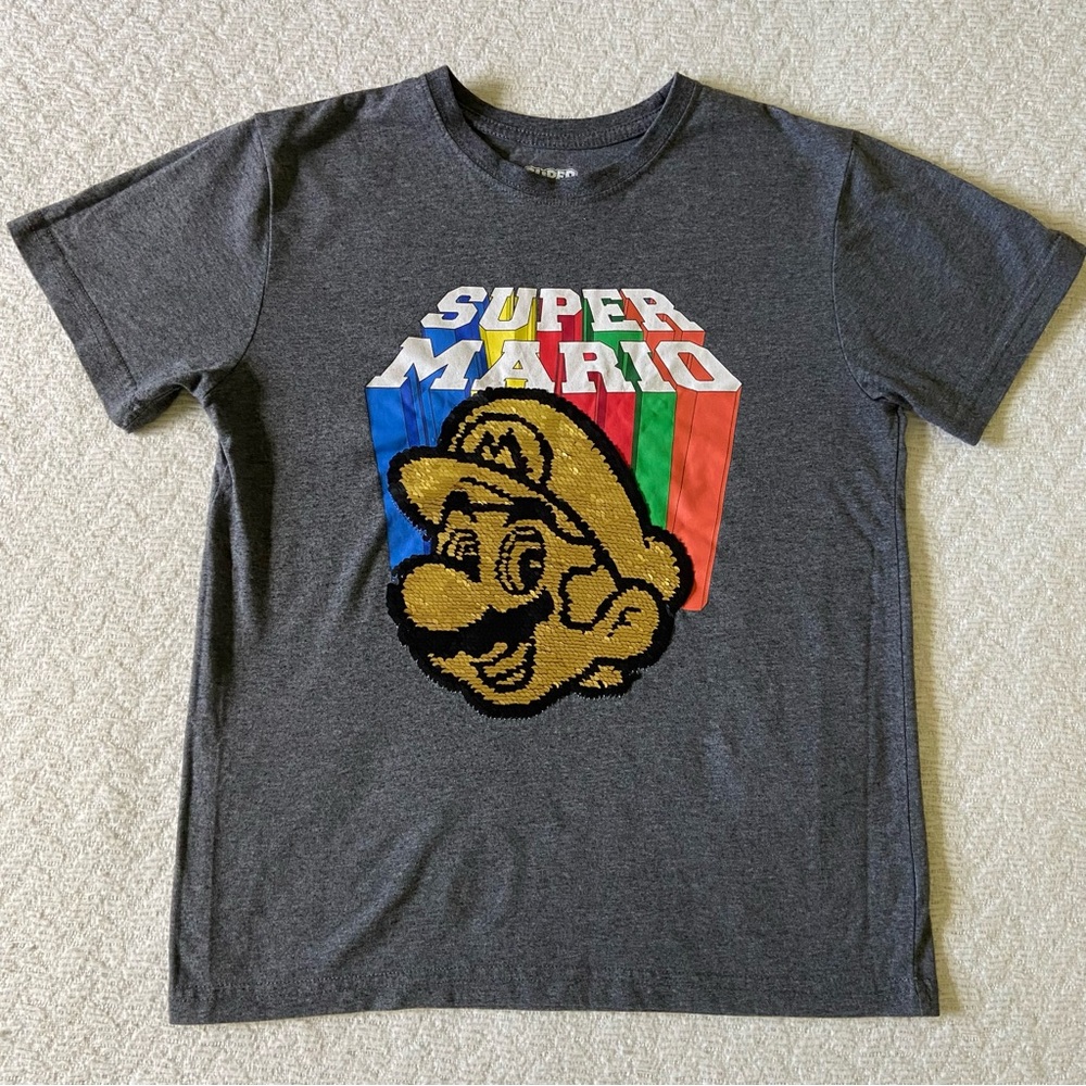Super Mario Reversible Sequin T-shirt